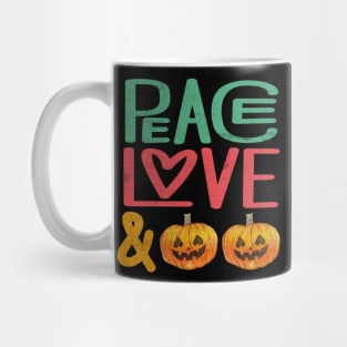 Peace Love Pumpkin Mug